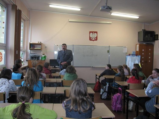 Zajęcia z policjantem były interesujące