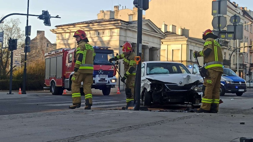 Wypadek na Rogatce w Kaliszu