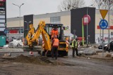 Trwa budowa nowego ronda i remont ulicy Lipowej w Wągrowcu