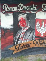 Wandale zniszczyli patriotyczny mural w Kaliszu. Jest nagroda za wskazanie sprawcy. ZDJĘCIA