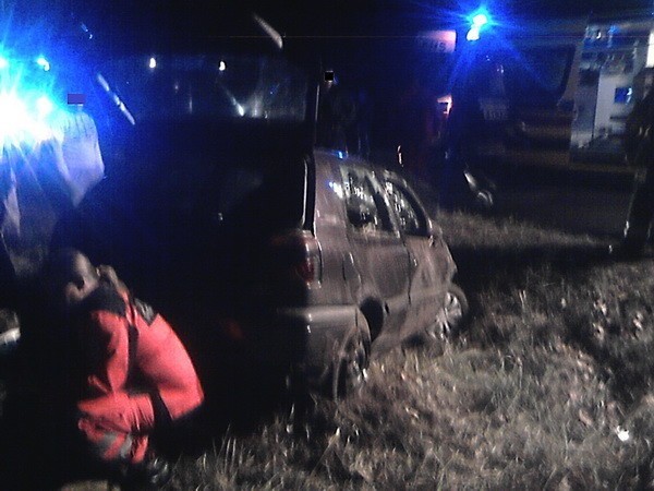 Wypadek na drodze krajowej w Grabie