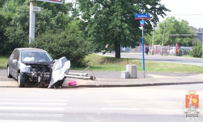 Poważny wypadek na Białołęce