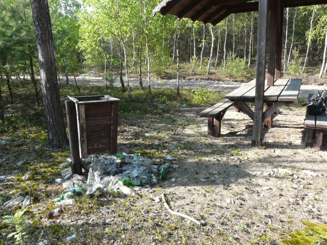 W wielu miejscach odpadki nie były sprzątane przez prawie rok