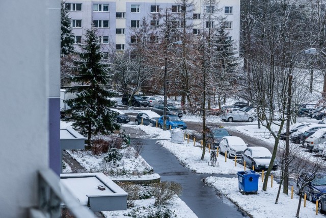 Zima na Górnym Tarasie Gdańska