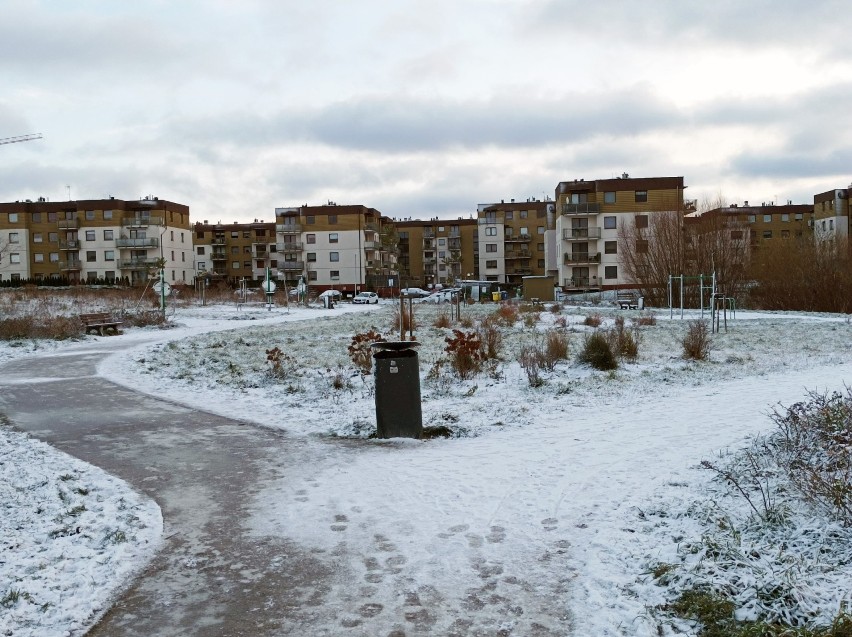 Pierwszy śnieg w Gdańsku, 30.11.2021