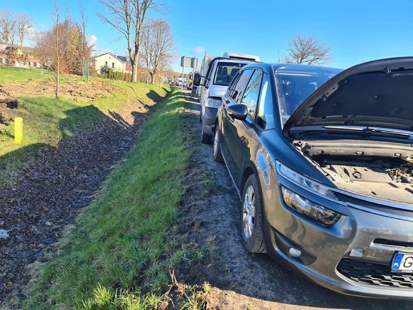 Wypadek z udziałem trzech pojazdów w Miszewie