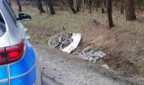 Gm. Gomunice. Wypadek na DK 91 w Kolonii Borowiecko. Nie żyje potrącony rowerzysta