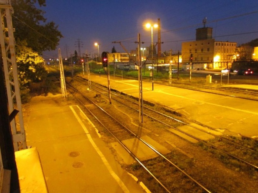 Dworzec Łódź Fabryczna z okien nastawni