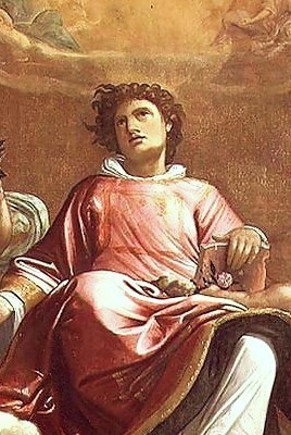 Święty Szczepan (&#169; Obraz Giacomo Cavedone )
