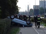 Wypadek na ulic Legnickiej we Wrocławiu. Kierowca pijany! [ZDJĘCIA]