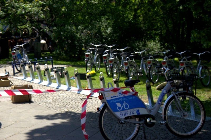 Wypożyczalnia rowerów na Placu Wolności w Opolu