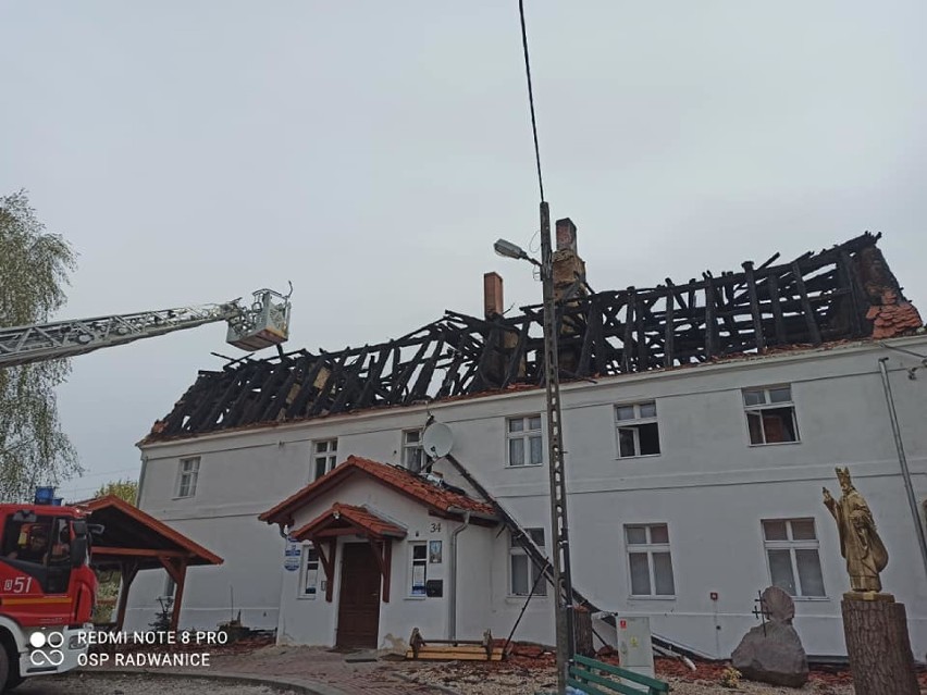 Pożar w Jakubowie między Polkowicami a Głogowem