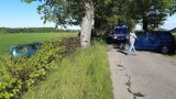 Wypadek na drodze między Kołobrzegiem a Białogardem [zdjęcia]