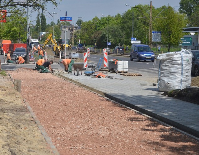 Większość pętli indukcyjnych powstanie na drodze wzdłuż al. Politechniki