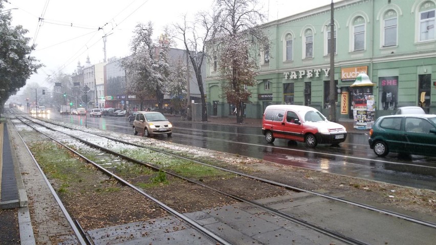 Pierwszy śnieg w Częstochowie [FOTO]