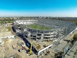 Stadion Górnika aktualne zdjęcia. Obejrzyjcie, jak powstaje najpiękniejszy stadion w regionie