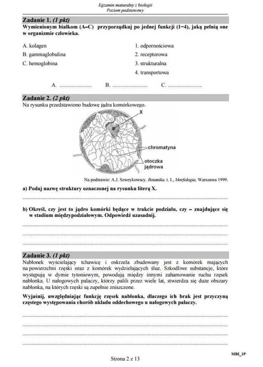 Matura 2015 dla technikum. Biologia, poziom podstawowy [ODPOWIEDZI, ARKUSZE CKE]