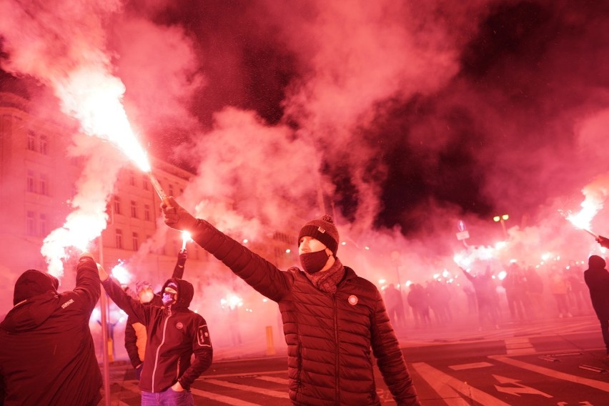 Kibice Lecha Poznań tradycyjnie włączyli się w obchody...