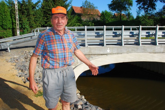 Józef Nieckarz będzie spokojny, gdy zbudują mur ochraniający gospodarstwo