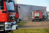 Strażacy ponownie wyjechali gasić budynek inwentarski w miejscowości Okrąg