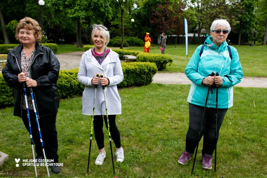 Warsztaty nordic walking w Bełchatowie, 22.05.2021