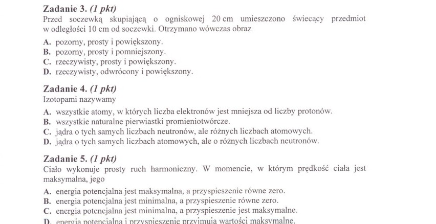 W czwartek, 12 maja, maturzyści w całej Polsce pisali...