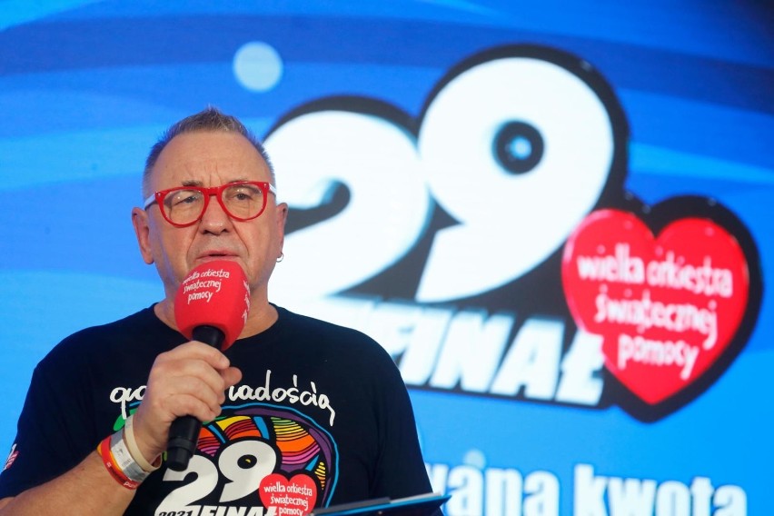 Jerzy Owsiak podczas 29. Finału WOŚP