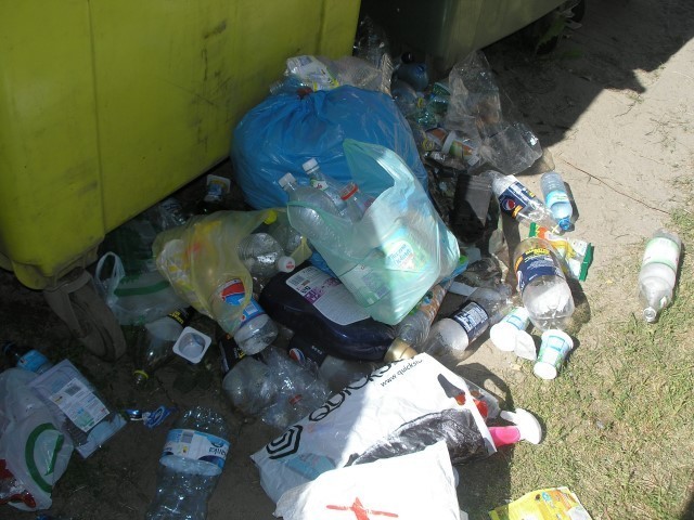 Segregacja śmieci - śmietniki toną w plastikach [ZDJĘCIA]