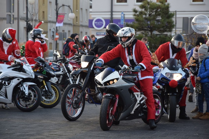 Niesamowita akcja wieluńskich Mikołajów na motocyklach...