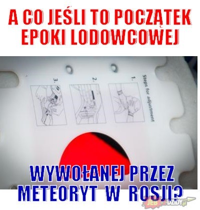 Informacja o deszczu meteorytów, który nie tak dawno spadł...