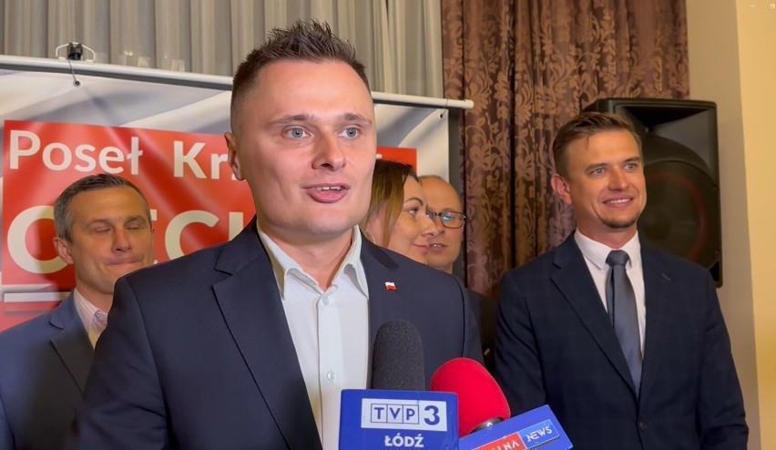 Poseł Krzysztof Ciecióra z Radomska podziękował za głosy i wsparcie. "Chcę wnieść nową jakość do lokalnej polityki". FILM