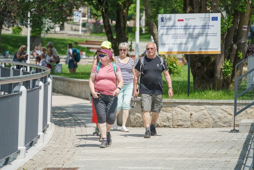 Ruch turystyczny w Krynicy-Zdroju w pierwszym tygodniu...