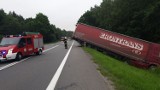 Śmiertelny wypadek na dk. 91 w miejscowości Księże Włóki (22.06.2020). Zderzyły się ciężarówka i samochód osobowy. Nie żyje młody mężczyzna