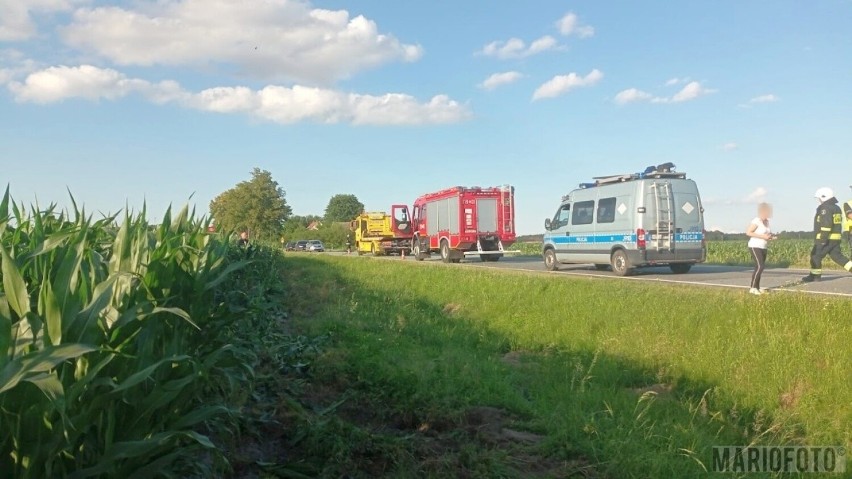 Wypadek w Jełowej w powiecie opolskim.