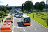 Protest podkarpackich przewoźników w Rzeszowie. Na ulice wyjechało prawie 100 autokarów!