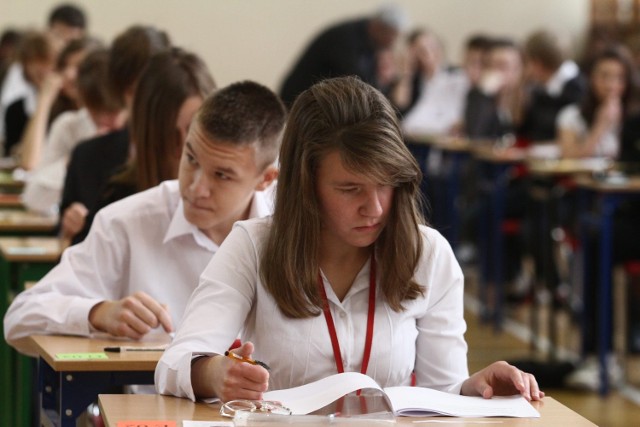 W środę zakończyła się pierwsza część próbnego egzaminu gimnazjalnego. Gimnazjum nr 34 w Łodzi.