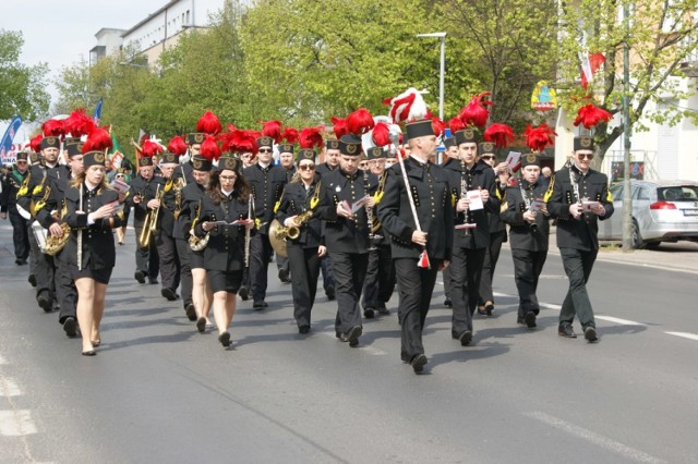 Pochód 1 majowy w Koninie