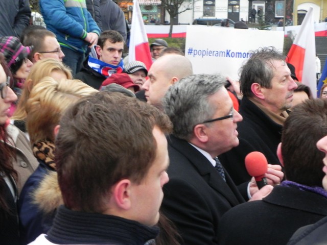 Prezydent Bronisław Komorowski i Eligiusz Mich.