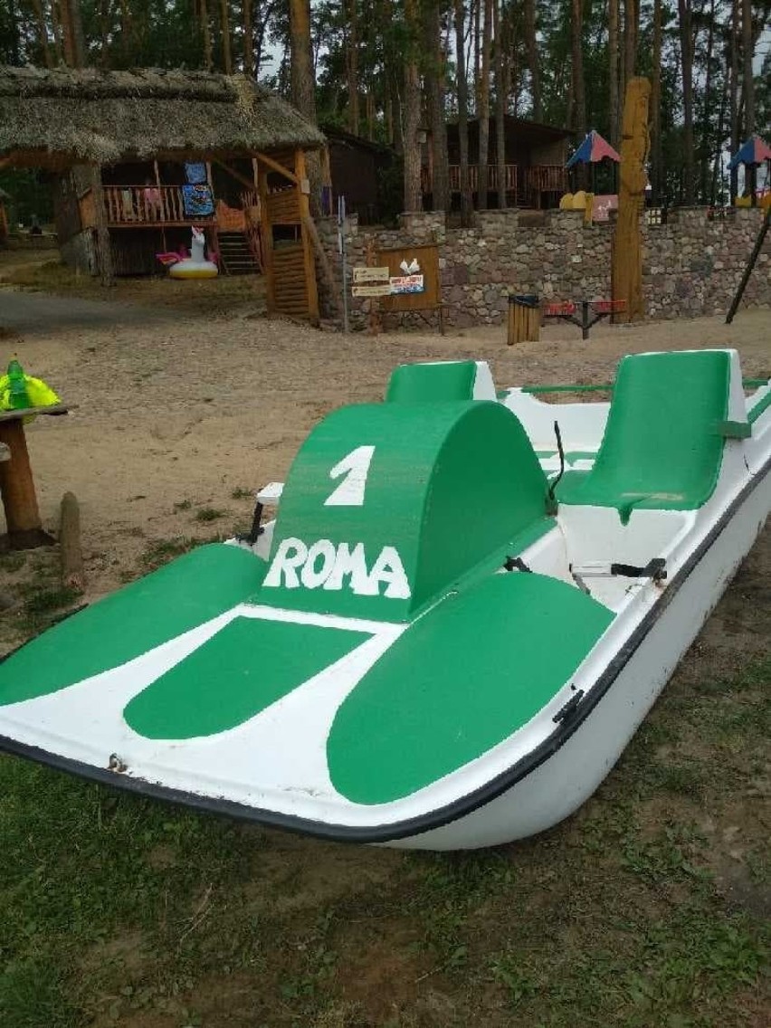 Rower wodny odnaleziony w jeziorze Chomiąskim.