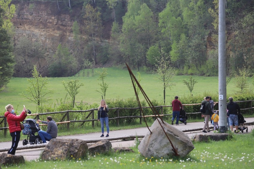 Park Gródek w Jaworznie podczas weekendu odwiedziły tłumy....