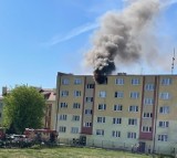 Pożar w Solcu Kujawskim. Z budynku przy ul. Dworcowej ewakuowano ponad trzydzieści osób [zdjęcia]