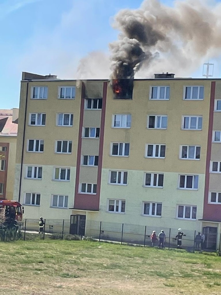 Pożar przy ul. Dworcowej w Solcu Kujawskim na czwartym...