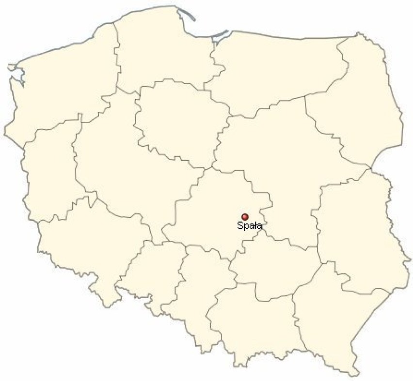 Mapa Polski.