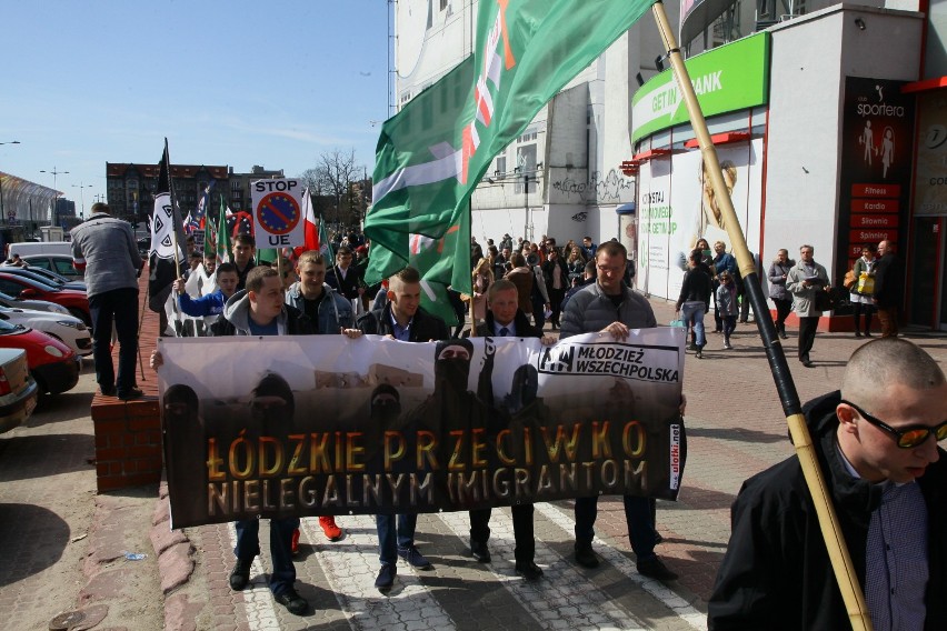 Marsz Młodzieży Wszechpolskiej "Łódź Przeciw Nielegalnym...