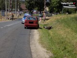 Myszków: Wypadek na motocyklisty na ulicy Koziegłowskiej. Na szczęście w tym przypadku zakończyło się na potłuczeniach