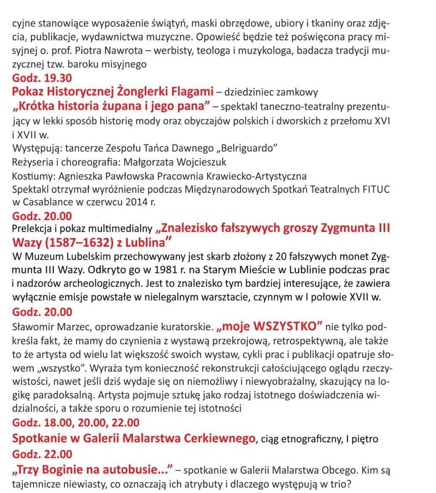 Noc Muzeów 2016 w Lublinie. Sprawdź PROGRAM