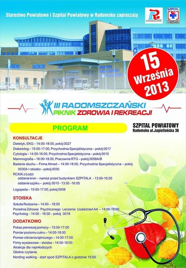 III Radomszczański Piknik Zdrowia i Rekreacji Radomsko 2013