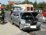 Krotoszyn - Kolejny wypadek na skrzyżowaniu Grudzielskiego i Samulskiego. VIDEO i FOTO
