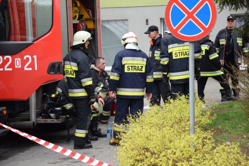 Pożar w szpitalu przy ul. Roosevelta w Kędzierzynie-Koźlu.