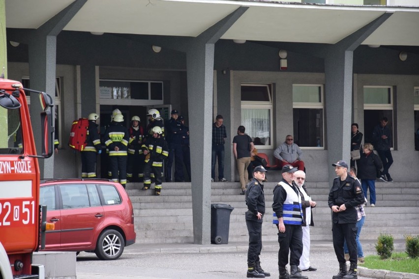 Pożar w szpitalu przy ul. Roosevelta w Kędzierzynie-Koźlu.